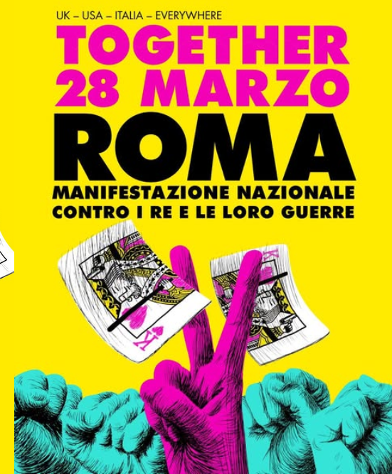 NoKings Italy Roma 28 marzo